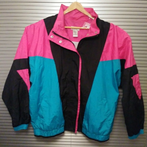 Jackets & Blazers - Vintage Lavon 80's Athletic Windbreaker- XL